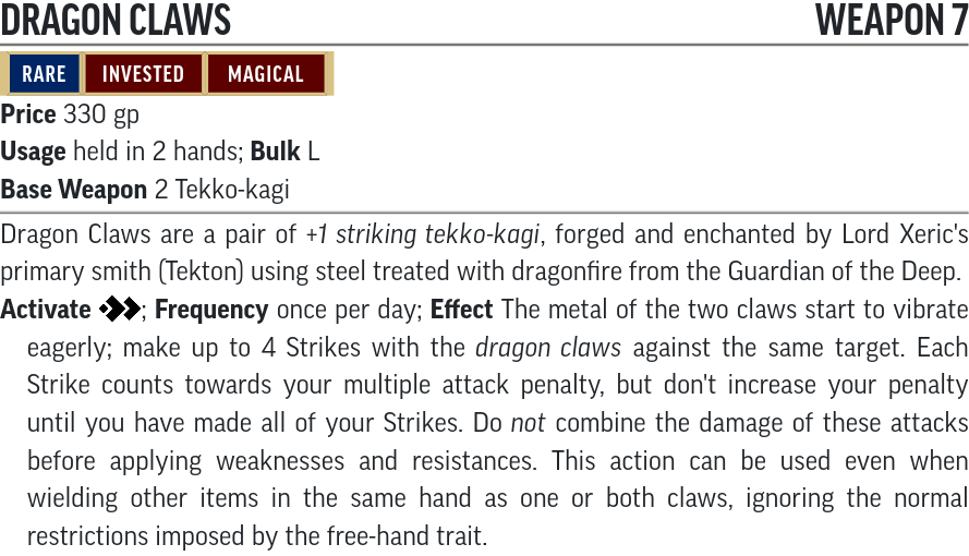 Dragon Claws